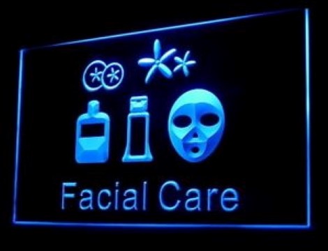 Facial Care Beauty LED Neon Sign